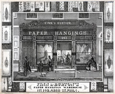 Finn & Burton's paper hangings warehouse No 142, Arch St. Phila., [April 1849]