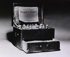 Medicine chest of James L. Bispham, Druggist and Chemist
