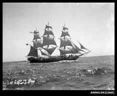 Three-masted ship JOSEPH CONRAD underway