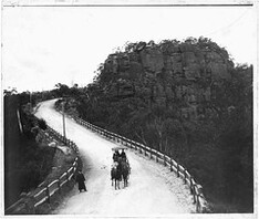 Soldiers Gap on the newly completed section of highway at Mt Victoria.