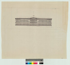 Senaatin talo (Valtioneuvoston linna), mittauspiirustus, 1820