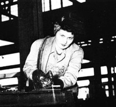Woman welding for the Saint Johns River Shipbuilding Company: Jacksonville, Florida.