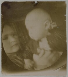 Marjatta GallÃ©n on her nurseÂ´s arms in Rapola, SÃ¤Ã¤ksmÃ¤ki, 1892.