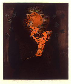 Primavera 70 Autor: Hans Grudzinski Ano: 1970 TÃ©cnica: Calcografia. Ãgua-tinta e Ãgua-forte DimensÃ£o: 39cm x 33cm
