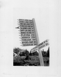 Sign Post at Corner Highways #41 and #506 south of Cloyne