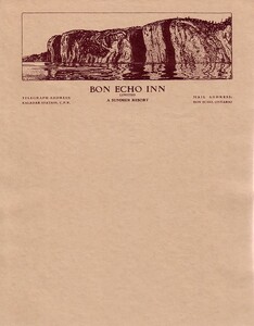 Official Bon Echo Inn Stationary