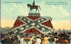 Human Confederate Flag.