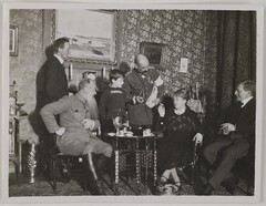 Akseli Gallen-Kallela with Mascha Heiroth, Algar von Heiroth, Dr. Perrit, Sigurd Wettenhovi-Aspa, and Emil WikstrÃ¶min Helsinki, 1919; photograph 2.
