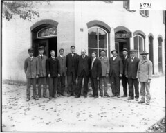 Post office employees in front of post office 1908