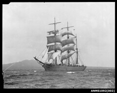 Three masted barque, possibly ROTHESAY BAY