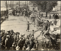 "Army Service Corps waiting to embark at Quebec", The War Pictorial, p.74