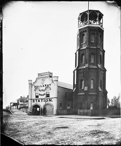 Ballarat Fire Brigade Station, Victoria, Australia, c. 1873