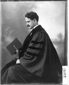 Dr. Newman in cap and gown 1910