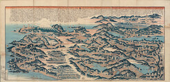 Newly engraved and revised, Detailed map of the ToÌ„kaidoÌ„ highway