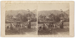 The old Emu Bridge, Captain Barry taking notes by William Pousty
