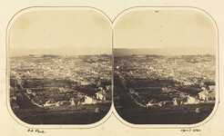 Launceston, from Cataract Hill (1860)