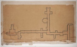 Plan of sub-basement, tier of iron beams