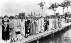 Winner and contestants in the bobbed-hair contest: Coral Gables, Florida