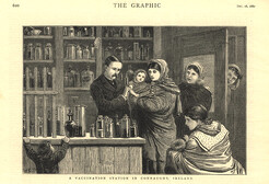 A vaccination station in Connaught, Ireland