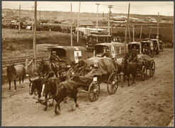 "Part of 1st Field Hospital on the march to Quebec", The War Pictorial, p.73