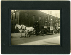 The Hamilton Fire Department promoting Clean-up Week. 1919.