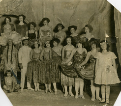 Unidentified dancers on stage. [1924 or 1925]
