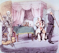 Death saw a patient who pulled out his purse