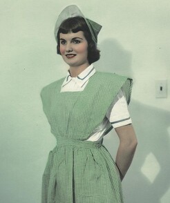 Nurse wearing uniform from Colombia