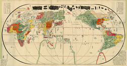 Easy viewing map of the world