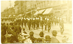 Church Parade, 41st Field Battery, Hamilton, 1905