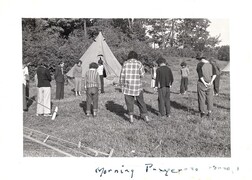 Morning Prayers with Girl Guides - 1949