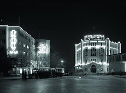 Ulus Square in the night, 1940s