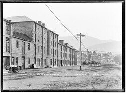 Salamanca Place, Hobart / photographer W J Little [glass plate negative]