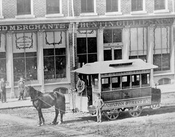 Hamilton Street Railway Horse-Drawn Streetcar, 1870s