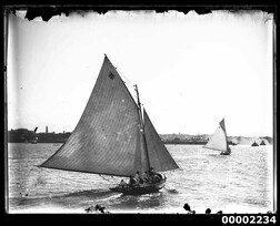 Yacht VIOLET under sail on Sydney Harbour