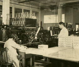 Tuckett Tobacco Interior. [192-?]