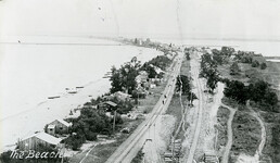 Beach strip, looking north. 1900.