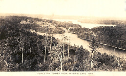 View from Myer's Cave Forestry Tower - unknown date