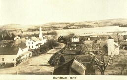 Vintage Denbigh Village Postcard