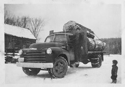 1949-51 Chevrolet Truck with Logs - Fernleigh Lodge