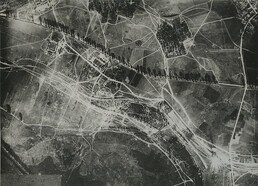 A direct hit on an enemy railway behind the Western Front