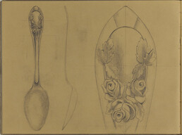 Johann Friedl's sketchbook: spoon sketches