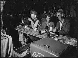 Food Stall, Friday night market, Haymarket, Sydney, 1941