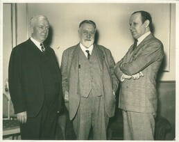 Granville Bantock with Eugene Goossens and one other
