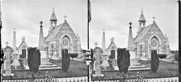 Graveyards, memorials of Robt. Potter MP for Limerick, Fitzgerald of Garryowen, etc. church in background, Limerick City, Co. Limerick