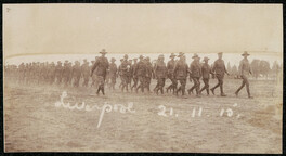 Church parade at Liverpool [Camp] of some of the Sports Company