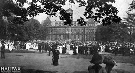 Crowd gathered in Grand Parade
