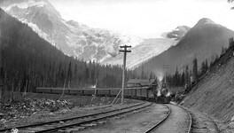 Pacific Express, Canadian Pacific Railways engine number 402, at Glacier House, BC