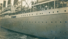 RMS Arundel Castle on its maiden voyage (22 April 1921)