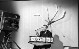Anssi Koskinen, the host of the TamvisionÂ´s hockey television show LÃ¤tkÃ¤ruutu, 1964
